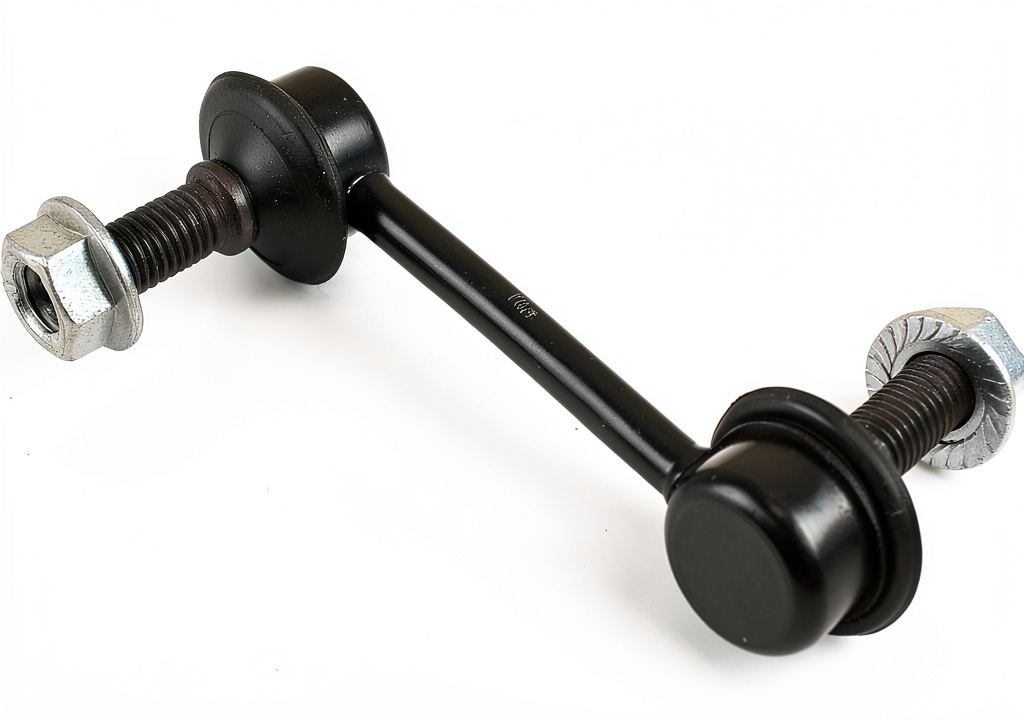Proforged sway bar end link installed on a performance vehicle suspension