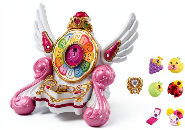 Bandai Girls Teaching Clock Toy AA Battery Powered-0