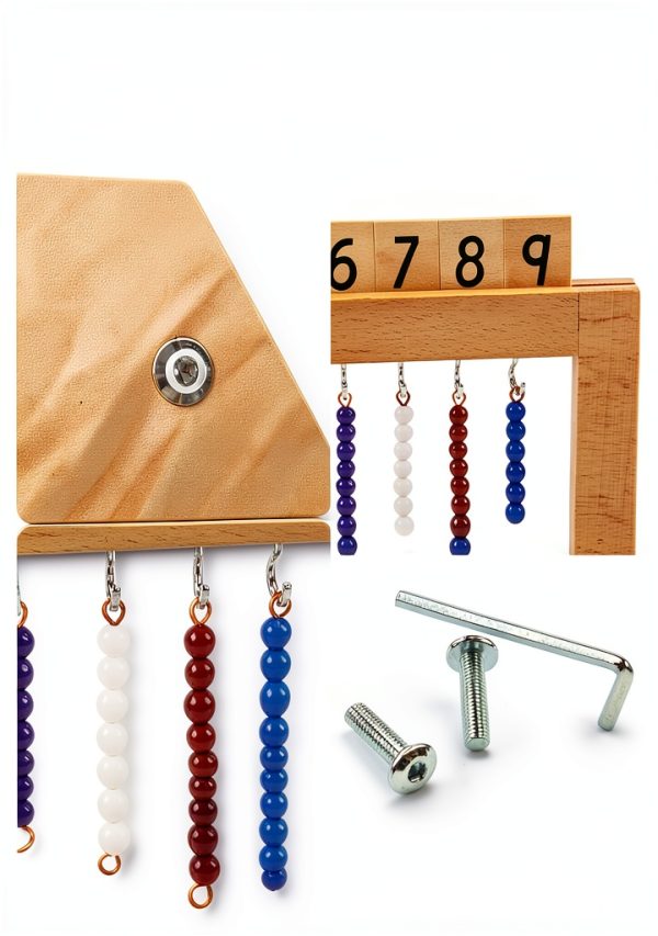 Teaching Clock Thoth Wooden Bead Stair Three Years-3