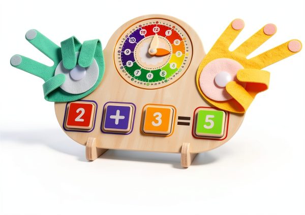 ZJEFUNS Montessori Math Board for Kids-0