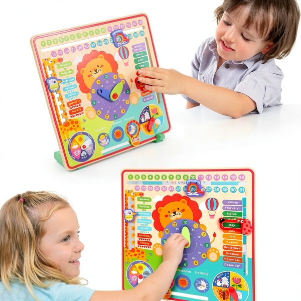 Wooden Calendar Board for Kids YunHe XinQiao Toys Factory-2