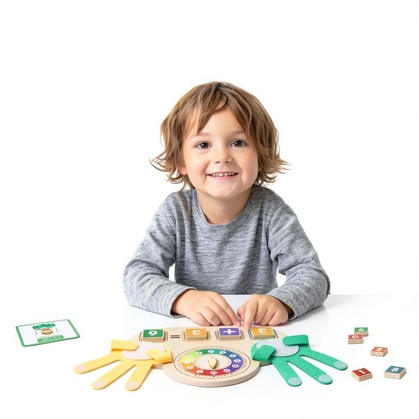 ZJEFUNS Montessori Math Board for Kids-4