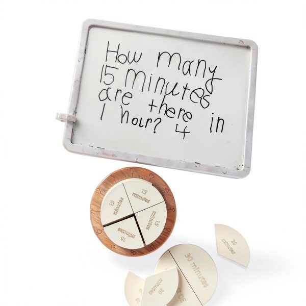 MerryHeart Fraction Clock for Kids Learning-1