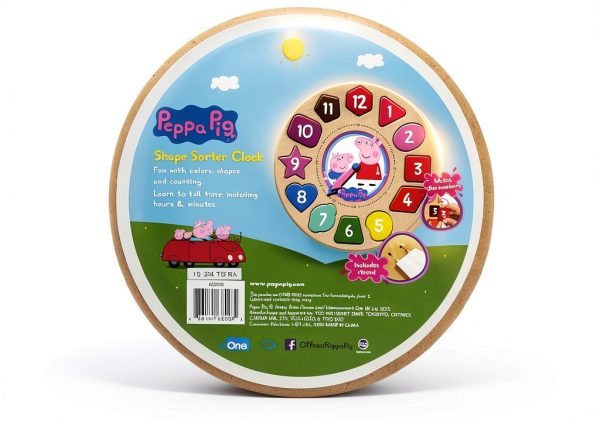Longshore Shape Sorter Clock Wooden Learning Toy-1