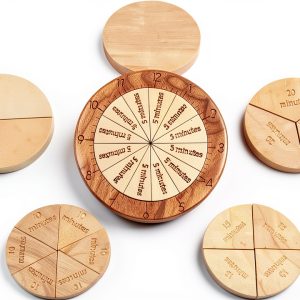 MerryHeart Fraction Clock for Kids Learning-0