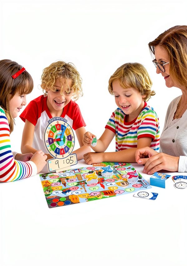 Coogam Wooden Learning Clock for Kids-3