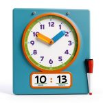 Kids Learning Clock SCRIBBLEDO Laminated Dry Erase-0