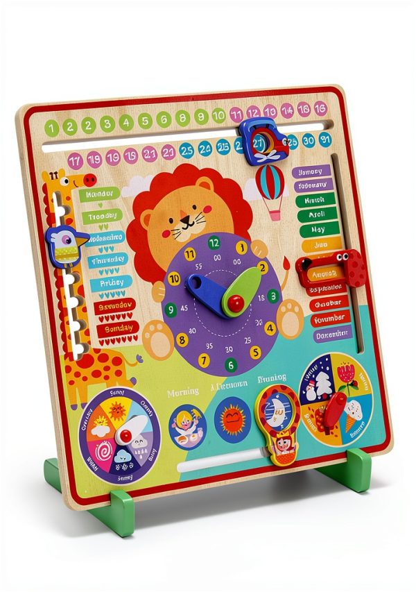 Wooden Calendar Board for Kids YunHe XinQiao Toys Factory-6