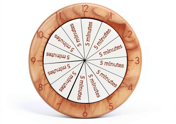MerryHeart Fraction Clock for Kids Learning-5