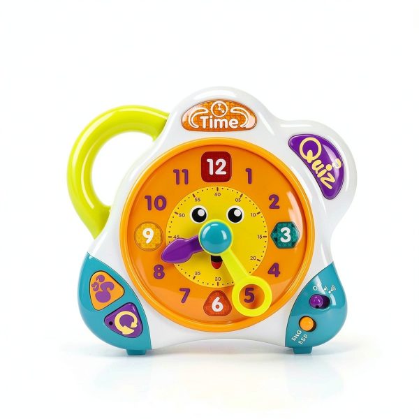 V-Opitos Musical Learning Clock Toy for Kids 3-6-1