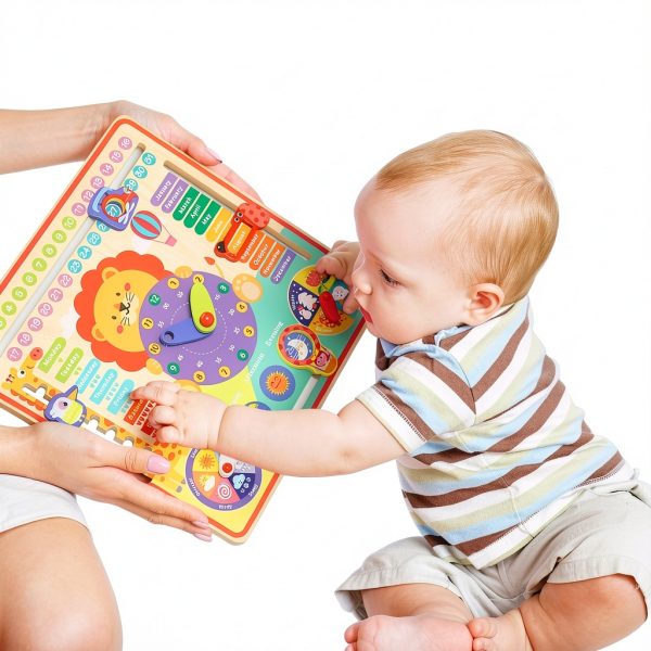 Wooden Calendar Board for Kids YunHe XinQiao Toys Factory-1