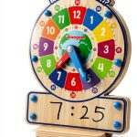Coogam Wooden Learning Clock for Kids-0