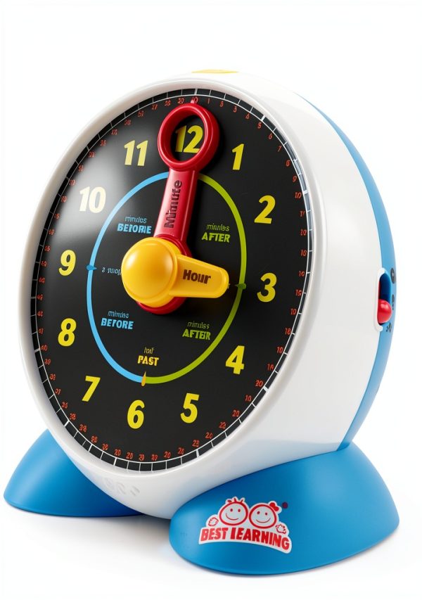 Best Learning Materials Teaching Clock 3021 with Music Night Light-0