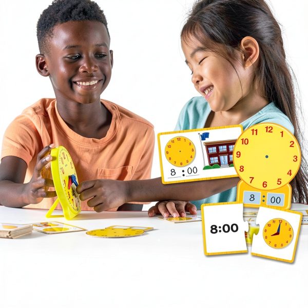 Learning Resources Teaching Clock LER3220 Hands‑On Time Learning Set-1