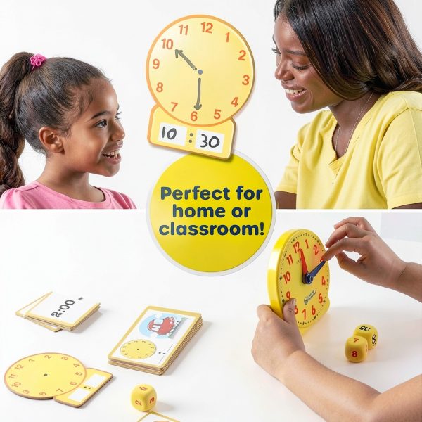 Learning Resources Teaching Clock LER3220 Hands‑On Time Learning Set-2