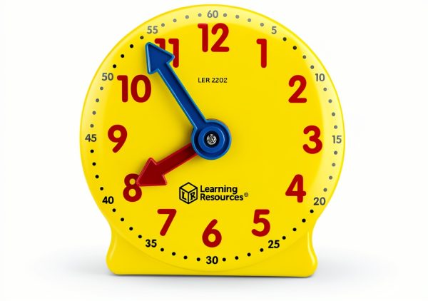 Learning Resources Teaching Clock LER3675 Color‑Coded Hands for Kids-0