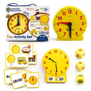 Learning Resources Teaching Clock LER3220 Hands‑On Time Learning Set-0