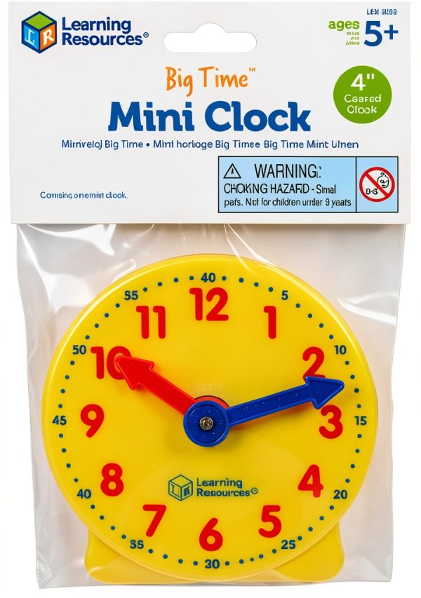 Learning Resources Teaching Clock LER3675 Color‑Coded Hands for Kids-4