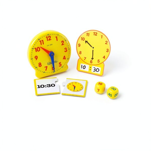 Learning Resources Teaching Clock LER3220 Hands‑On Time Learning Set-4