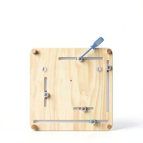 TOOKYTOY Wooden Calendar Clock with Weather Chart for Kids 3-8-6