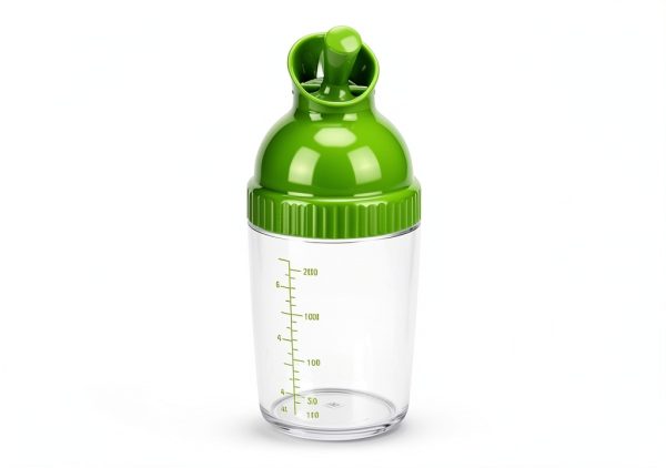 Salad Dressing Shaker 200ml Green Leakproof Bottle by Haofy-2