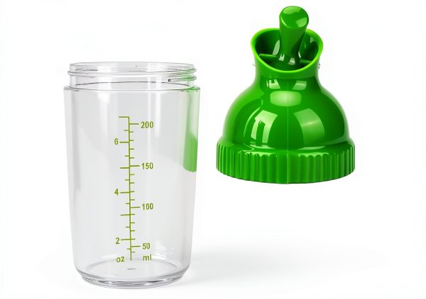 Atyhao Salad Dressing Mixer Bottle, 200ml Salad Dressing Shaker Salad Dressing Container Prevent Leakage Salad Dressing Jar with Lid for Kitchen Storage Containers (Green)-7
