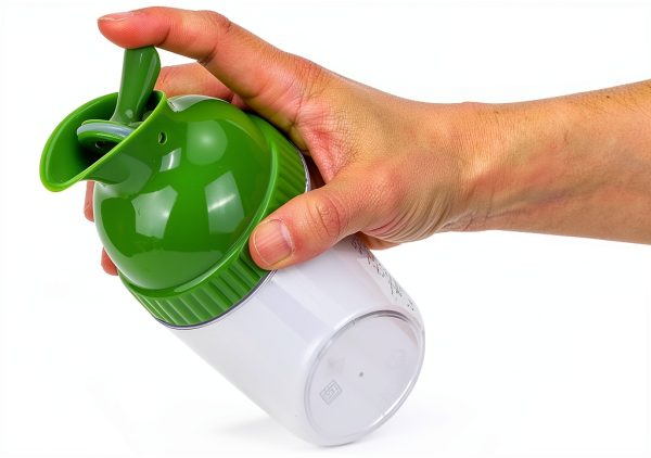 Atyhao Salad Dressing Mixer Bottle, 200ml Salad Dressing Shaker Salad Dressing Container Prevent Leakage Salad Dressing Jar with Lid for Kitchen Storage Containers (Green)-8