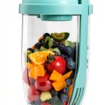 Salad Shaker Eioflia 1000ml Green Leak‑Proof Meal Container-0