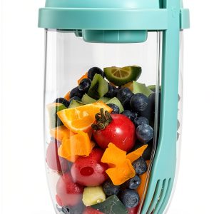 Salad Shaker Eioflia 1000ml Green Leak‑Proof Meal Container-0