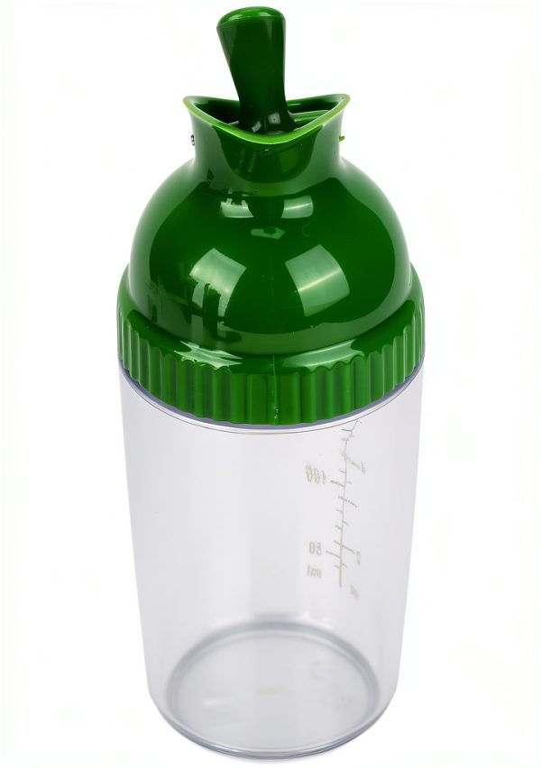 Salad Dressing Shaker 200ml Green Leakproof Bottle by Haofy-4