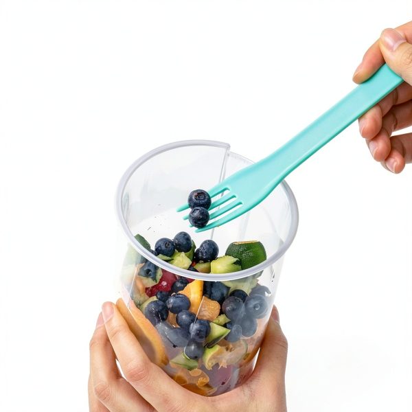 Salad Shaker Eioflia 1000ml Green Leak‑Proof Meal Container-4
