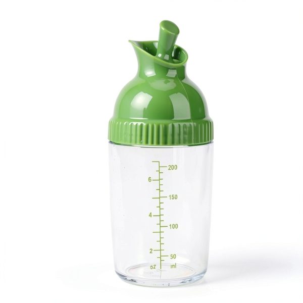 Atyhao Salad Dressing Mixer Bottle, 200ml Salad Dressing Shaker Salad Dressing Container Prevent Leakage Salad Dressing Jar with Lid for Kitchen Storage Containers (Green)-4