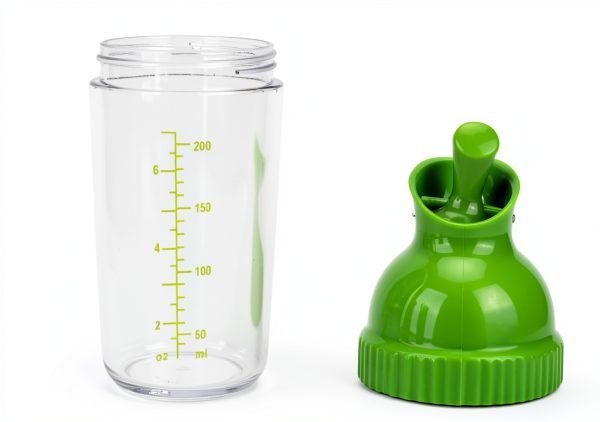 Salad Dressing Shaker 200ml Green Leakproof Bottle by Haofy-3