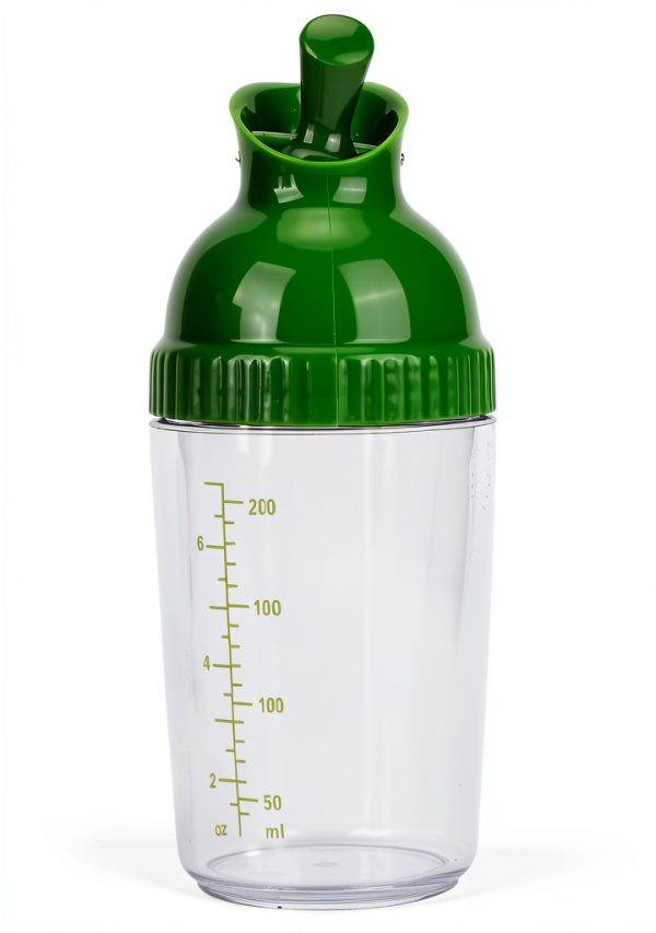 Salad Dressing Shaker 200ml Green Leakproof Bottle by Haofy-7