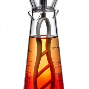 Amazing Abby Acrylic Salad Dressing Mixer with Stirring Blade and Built-In Recipe, Leak-Proof Plastic Vinaigrette Shaker Bottle, BPA-Free, Dishwasher-Safe, Easy to Measure, Mix, Serve, and Store-0