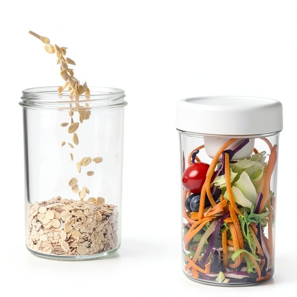 Salad Shaker Cup 760ml by Genérico Portable Leakproof Container-2
