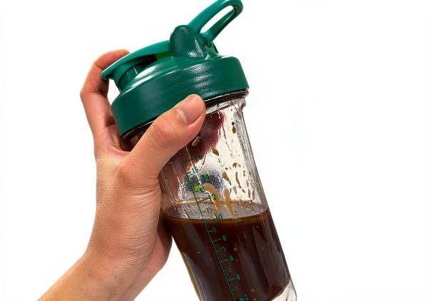 Salad Dressing Shaker Bottle by PEGSORIX - BPA-Free with 40+ Recipes-3