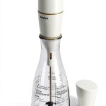BonJour Chef's Tools Plastic Salad Dressing Carafe and Handheld Mixer, 12-Ounce, Salad Chef, White/Clear-0