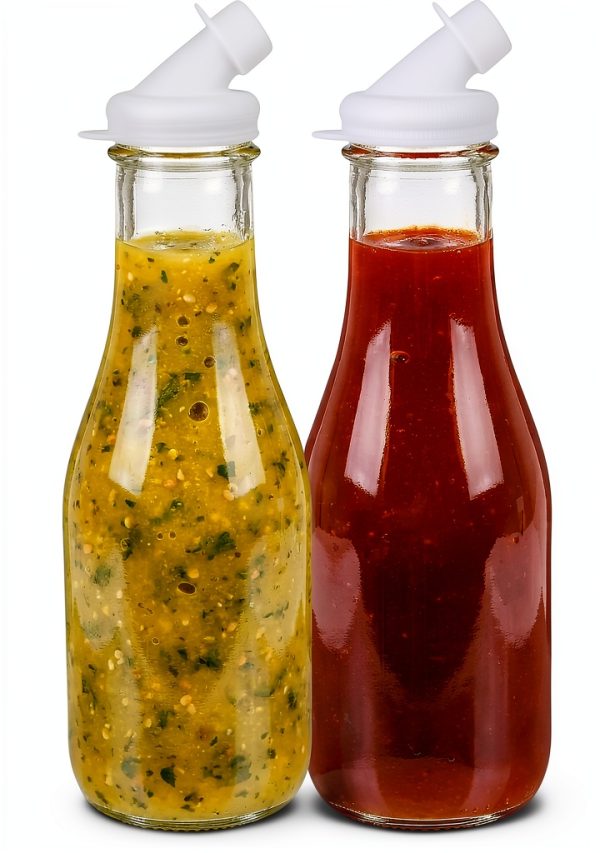Salad Dressing Shaker Bottles kitchentoolz 32oz Glass with-0