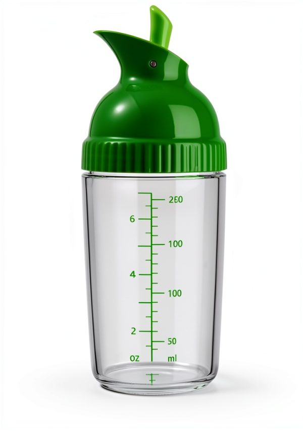 Salad Dressing Shaker GFZYLQ 200ml Mouth Bottle with Soft Grip 2 Pack-5