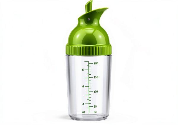 Salad Dressing Shaker GFZYLQ 200ml Mouth Bottle with Soft Grip 2 Pack-1