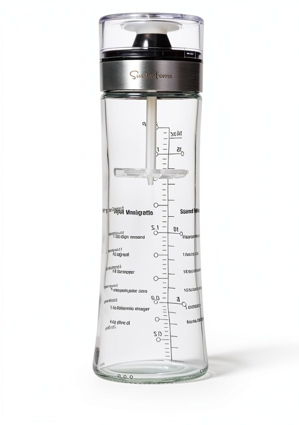 Salad Dressing Shaker Sur La Table 18 oz Bottle with Emulsifying Wand-0