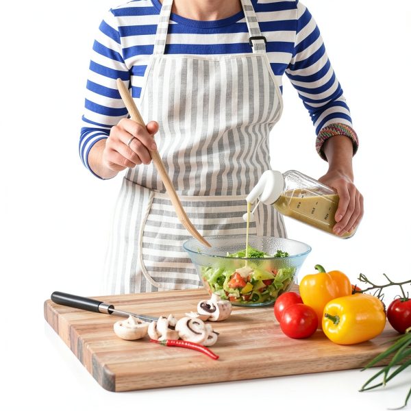 Salad Dressing Shaker 16 oz Dispenser with Silicone Spout - Ferrochef-3