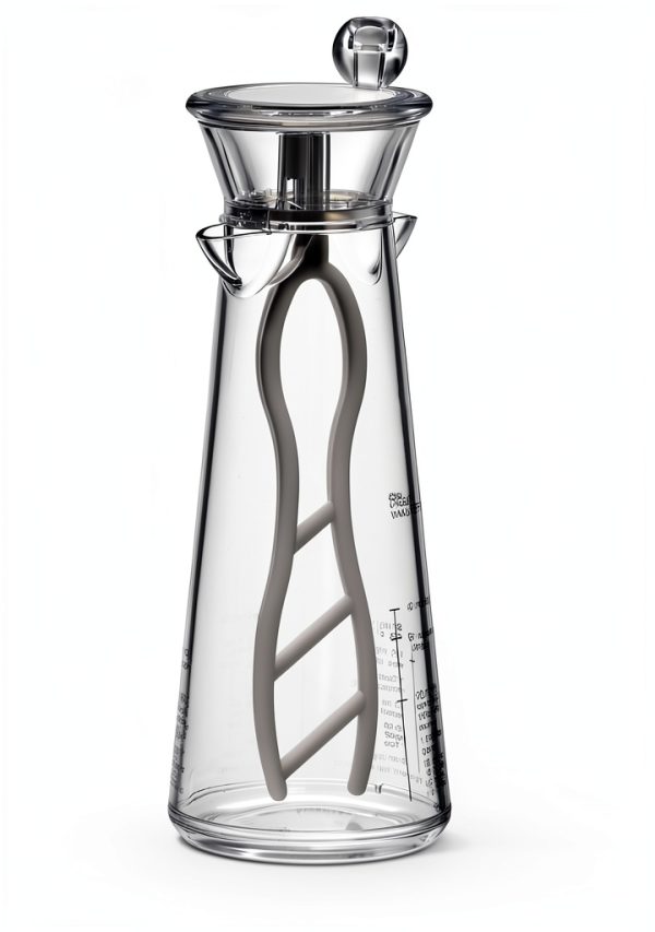 Amazing Abby Acrylic Salad Dressing Mixer with Stirring Blade and Built-In Recipe, Leak-Proof Plastic Vinaigrette Shaker Bottle, BPA-Free, Dishwasher-Safe, Easy to Measure, Mix, Serve, and Store-4