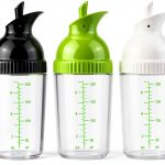 Salad Dressing Shaker 3 Pack Nicunom 7oz Leakproof BPA Free Mixers-0