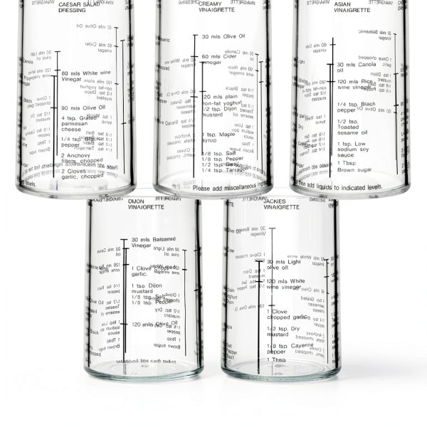Amazing Abby Acrylic Salad Dressing Shaker Built-In Recipe Leak-Proof-1