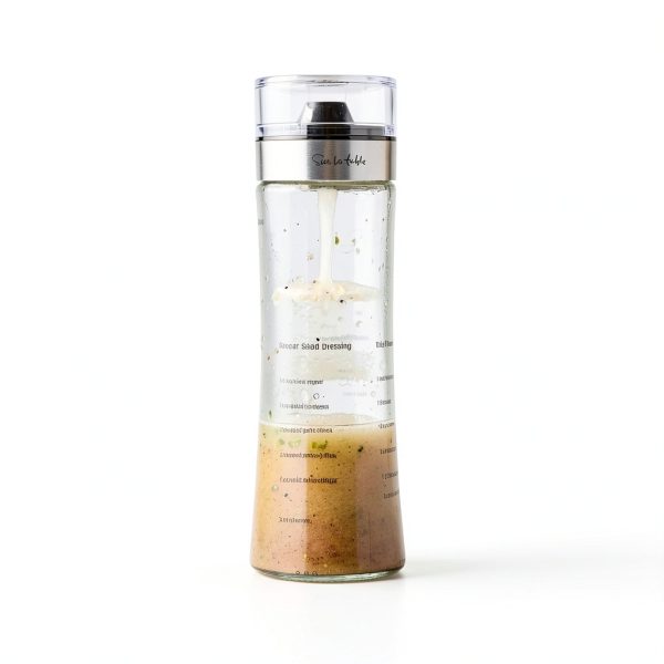 Salad Dressing Shaker Sur La Table 18 oz Bottle with Emulsifying Wand-2