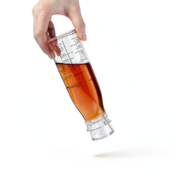 Amazing Abby Acrylic Salad Dressing Shaker Built-In Recipe Leak-Proof-2