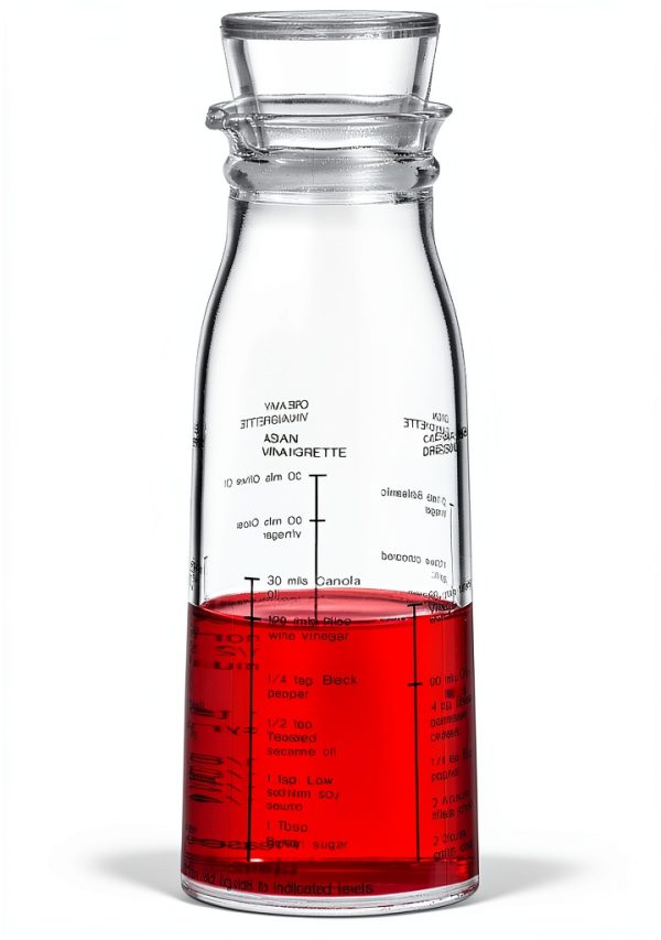 Amazing Abby Acrylic Salad Dressing Shaker Built-In Recipe Leak-Proof-0