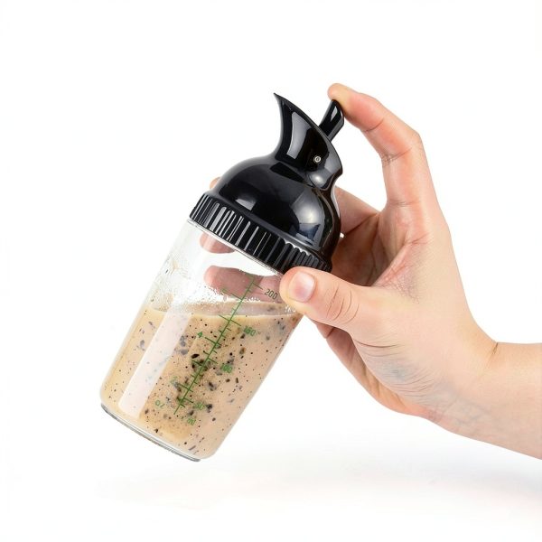 Salad Dressing Shaker 3 Pack Nicunom 7oz Leakproof BPA Free Mixers-3
